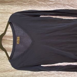 Hollister Long Sleeve Shirt Heather Blue Small